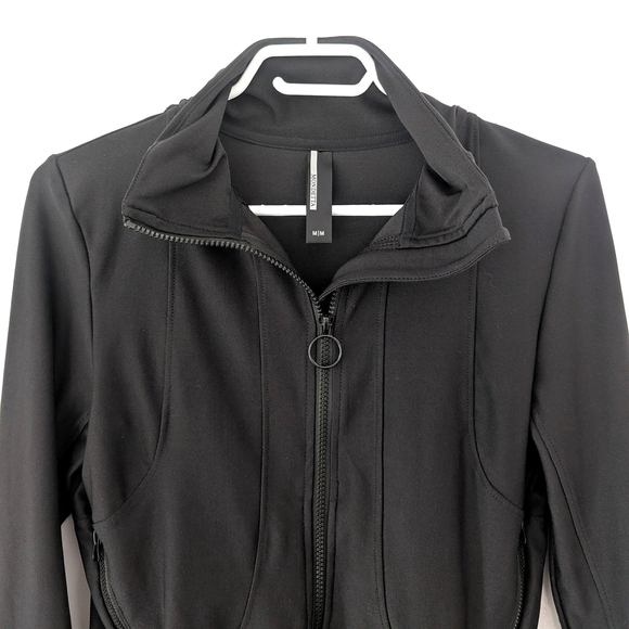 Mondetta Women's Black Lightweight Full Zip Jacket ~ Size Medium - Picture 3 of 8